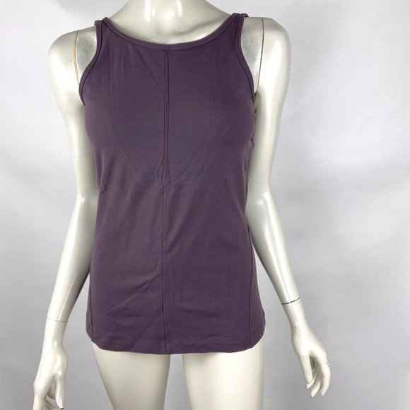 Lululemon‎ Tank Top Women 8? Round Neck Deep V Back Stretch Luon Sleeveless - Picture 2 of 8